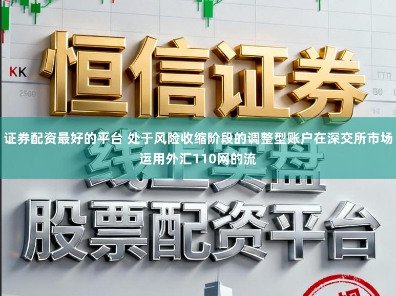 证券配资最好的平台 处于风险收缩阶段的调整型账户在深交所市场运用外汇110网的流